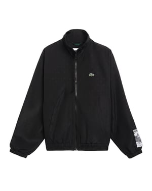Lacoste Heren Cropped Track Jacket (Zwart)