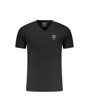 Aeronautica Militare Zwarte Katoenen T-Shirt voor Mannen