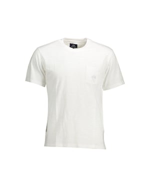 La Martina Bianco Katoenen Heren T-Shirt