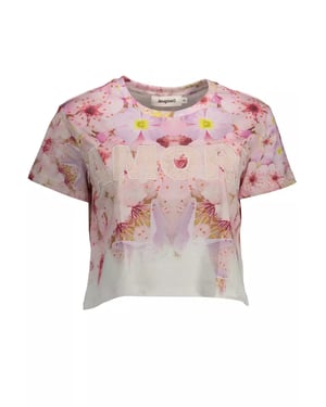 Desigual Roze Katoenen Tops & T-Shirt