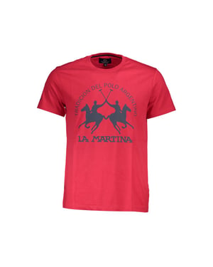 La Martina Rosso Katoenen Heren T-shirt