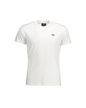 La Martina Bianco Katoenen Heren T-Shirt