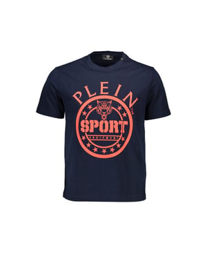 Plein Sport Blauwe Katoenen T-shirt voor Mannen