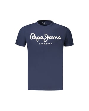 Pepe Jeans Blauwe Katoenen Heren T-Shirt
