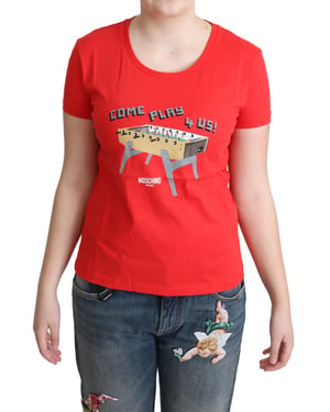 Moschino Tsh5061 Voetbal T-shirt Rood