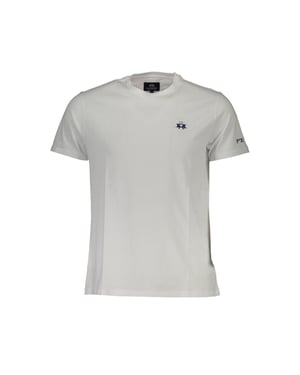 La Martina Witte Katoenen Heren T-Shirt