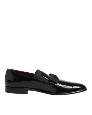 Dolce & Gabbana Zwarte Leren Instap Herenschoenen Loafers