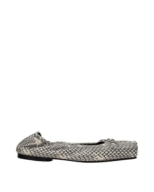 Jacquemus Beige Leren Ballerina's