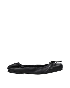 Jacquemus Zwarte Leren Ballerina's