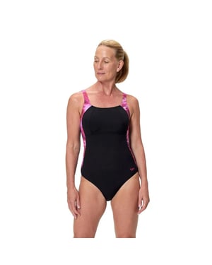 Speedo print luna lustre 1p wedstrijd badpak dames -