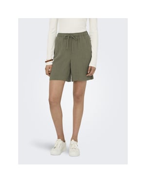 Only Onlsiesta mw pull-up lin bl shorts