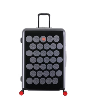 Lego 100L ColourBox Brick Dots Black/Grey Suitcase