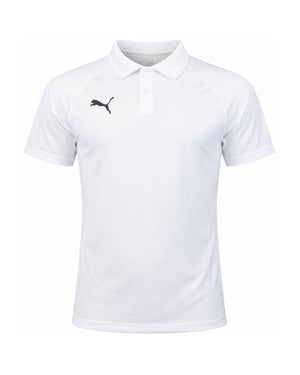Puma Teamliga Mens White Padel Polo Shirt