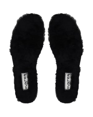Hunter Luxe Schapenvacht Herenschoenen Zwarte Inlegzolen