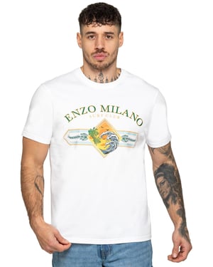 Enzo Milano | Mens Surf Club Print T-Shirt