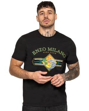 Enzo Milano | Mens Surf Club Print T-Shirt