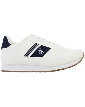 Penguin Bremen Mens White Trainers