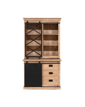 Starfurn vitrinekast fresno - 45x120x220 cm