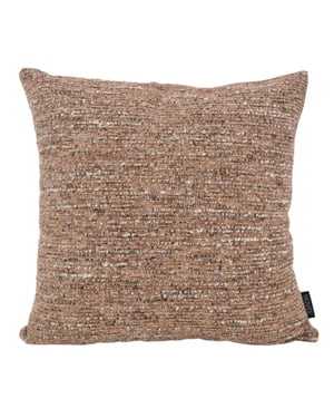NOVÉE Chenille bruin/terra beige kussenhoes | | polyester