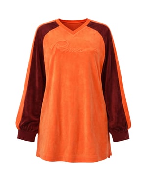 Puma x Rihanna Fenty Velour Womens Orange Sweater