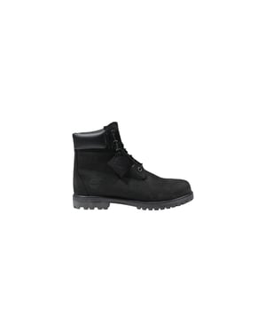 Timberland svarta läder snörade stövlar