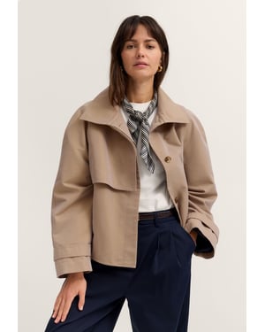 Bugatti Damen Jasje in korte trenchcoatstijl