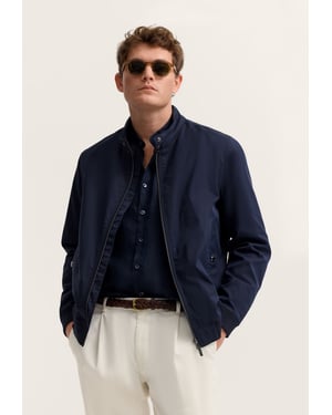Bugatti Herren Blouson met gebreide inzetstukken en stretch