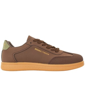 Penguin Salsa Mens Brown Trainers
