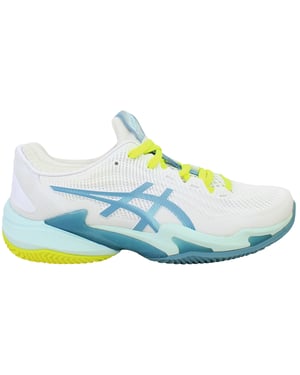 Asics Court FF 3 Clay Womens White Tennis Shoes