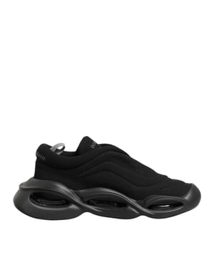 Dolce & Gabbana Zwart Veterschoen Wave Low Top Heren Sneakerschoenen