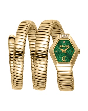 Just Cavalli Women's Snake 316L Stainless Steel Watch