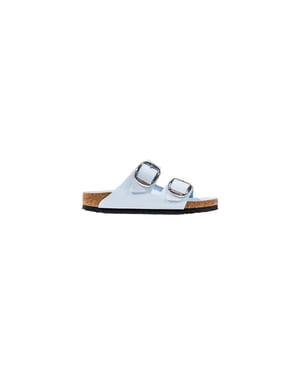 Birkenstock Blauwe Kunstlederen Slippers