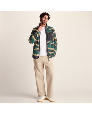 Miles Mens Microfleece Jacket - Sand Landscape Print