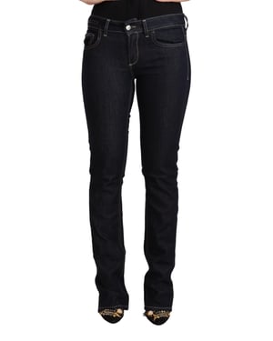 GF Ferre Zwarte Katoenen Stretch Lage Taille Skinny Jeans
