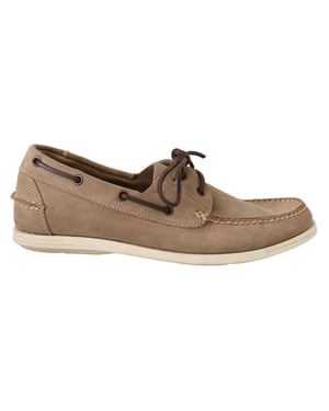 Pollini Beige Suède Lage Mocassin Loafers Casual Heren Schoenen