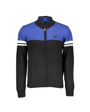 Gianmarco Venturi Svart Bomull Herrcardigan