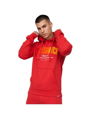 Crosshatch Heren capuchon met vlokken (Rood)