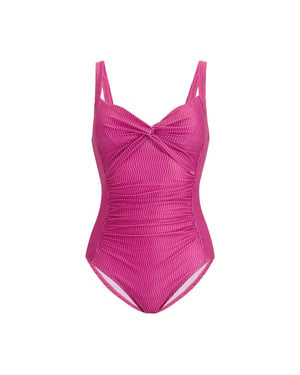 Regatta Dames/Dames Sakari Retro Wave buikcontrole ééndelig badpak (Roze)