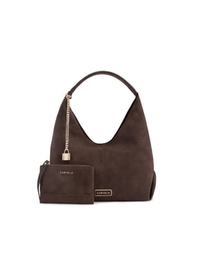 Carvela Suedette Cassia Mini Hobo Bag