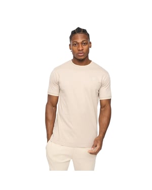Crosshatch Heren Preece T-shirt (Licht Steen)
