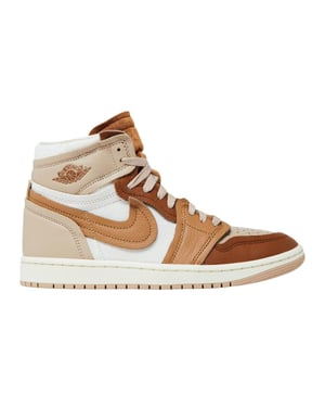 Nike Dames/Dames Air Jordan 1 Leren Hoge Tops Trainers (Bruin)