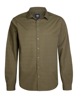 Petrol Industries - Heren Oversized Effen Overhemd Bayfield - Groen