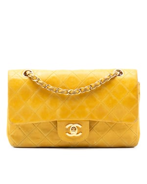 Pre-owned Small Classic Lambskin Double Flap