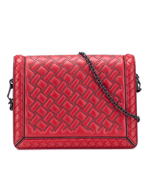 Quilted Studded Crossbody Bag