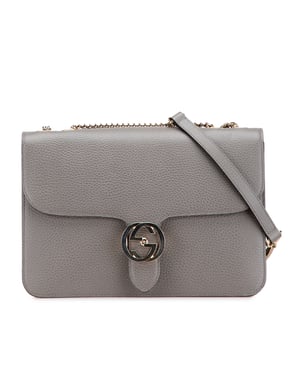 Pre-owned Medium Dollar Calfskin Interlocking G Crossbody
