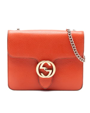 Pre-owned Small Dollar Calfskin Interlocking G Crossbody
