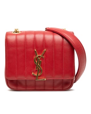 Pre-owned Small Lambskin Monogram Vicky Chain Bag