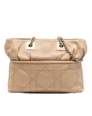 Tweedehands Lamsleer Cannage Granville Chain Tote