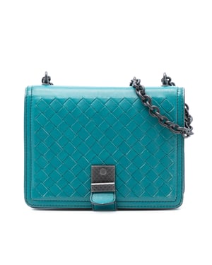 Pre-owned Mini Nappa Intrecciato Runway Shoulder Bag