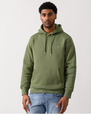 Regular Fit Hoodie in Khaki